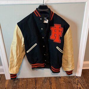 Vintage Butwin Varsity Jacket Men Size Small Wool & Leather Sleeves Made in USA